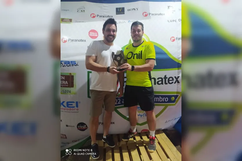 Apucaranenses se destacam na 6ª Copa Paranatex de tênis