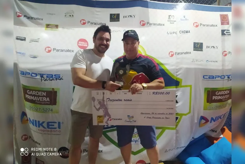 Apucaranenses se destacam na 6ª Copa Paranatex de tênis