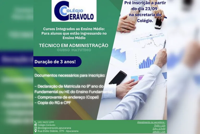 Cerávolo abre inscrições para cursos profissionalizantes