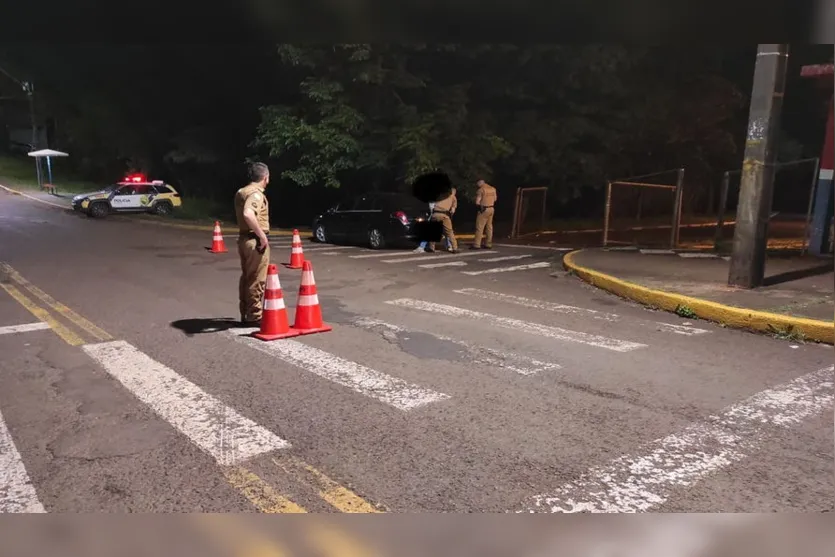 Força tarefa da PM de Apucarana realiza 'Operação Bloqueio'