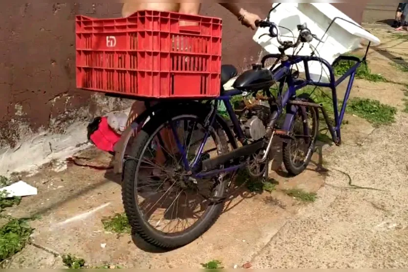 Idoso em bicicleta motorizada sofre acidente em Apucarana