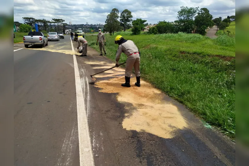 Motociclista fica ferido após queda na BR 369 em Apucarana
