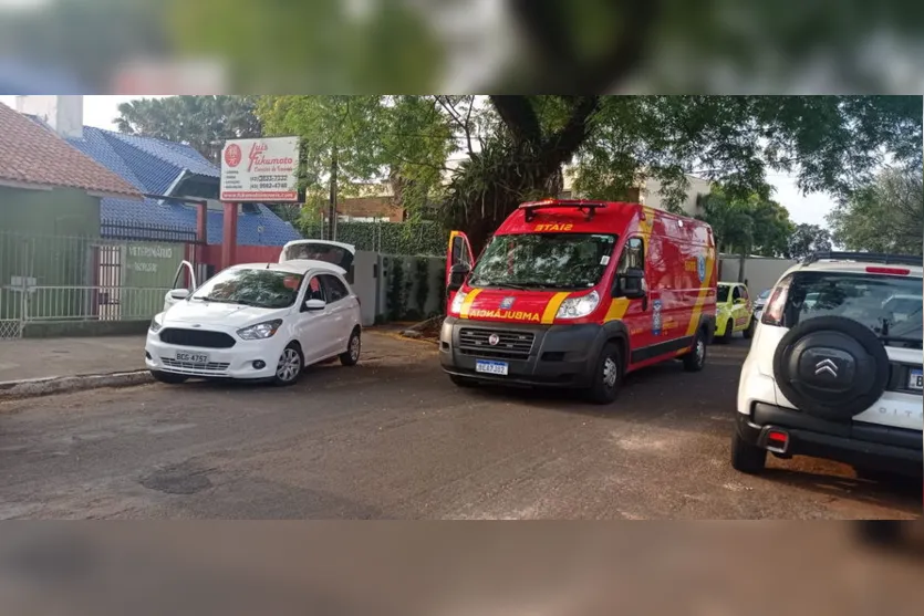 Motociclista fica ferido em acidente no centro de Apucarana