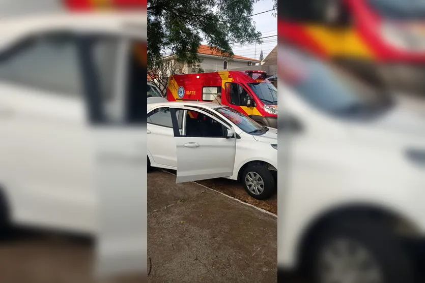 Motociclista fica ferido em acidente no centro de Apucarana