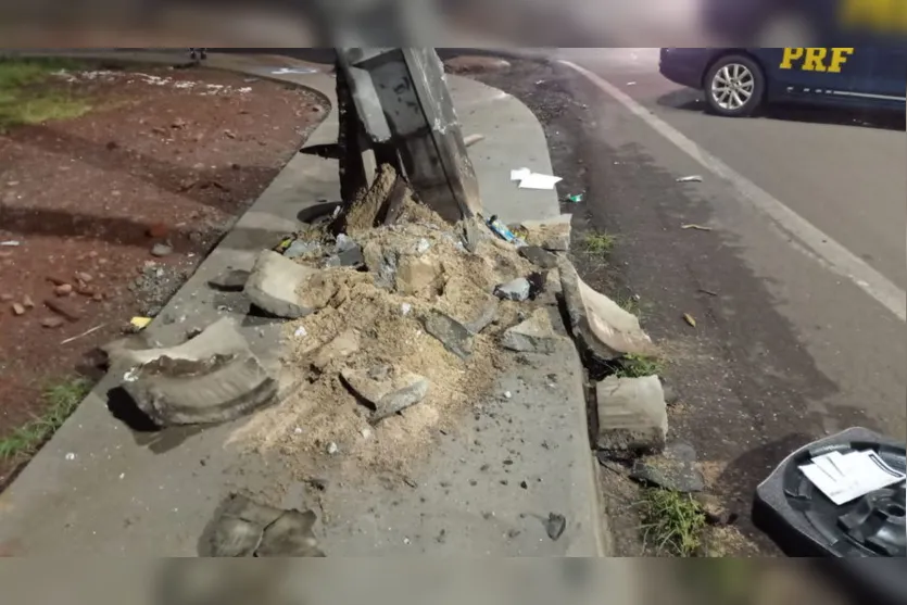 Motorista provoca acidente em Apucarana e foge do local