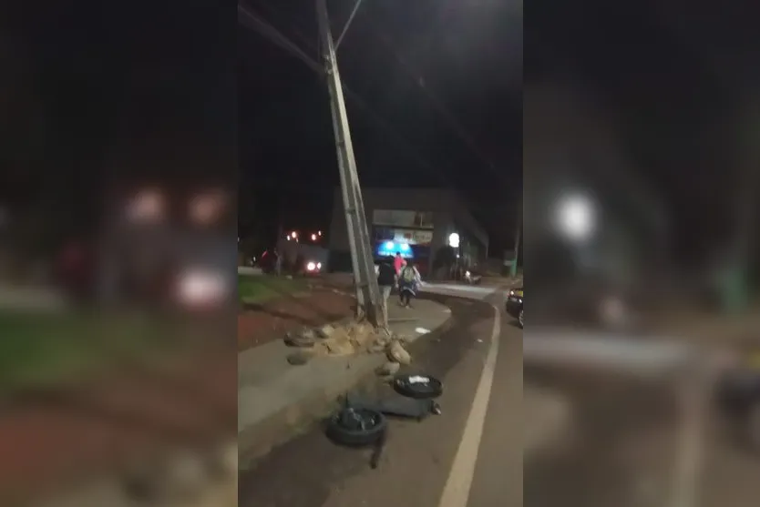 Motorista provoca acidente em Apucarana e foge do local