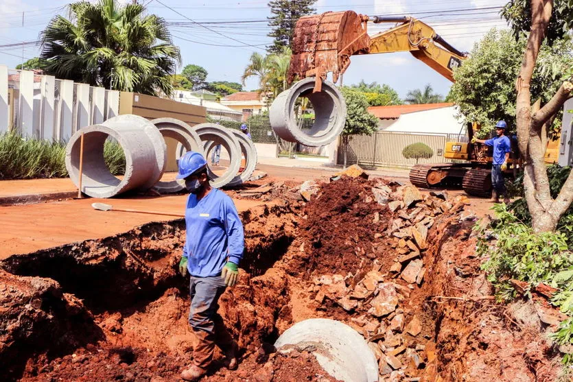 Obras de “drenagem da UPA” chegam a 70% do cronograma