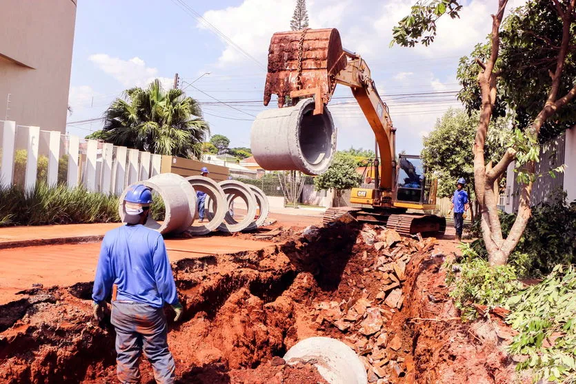 Obras de “drenagem da UPA” chegam a 70% do cronograma