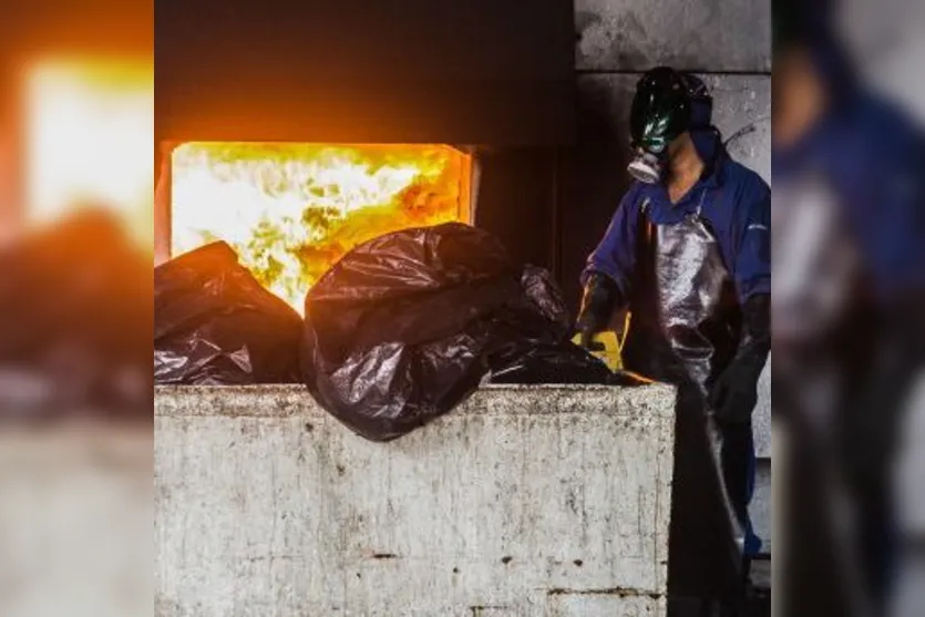  Outro destino do lixo hospitalar contaminante é a incineração 