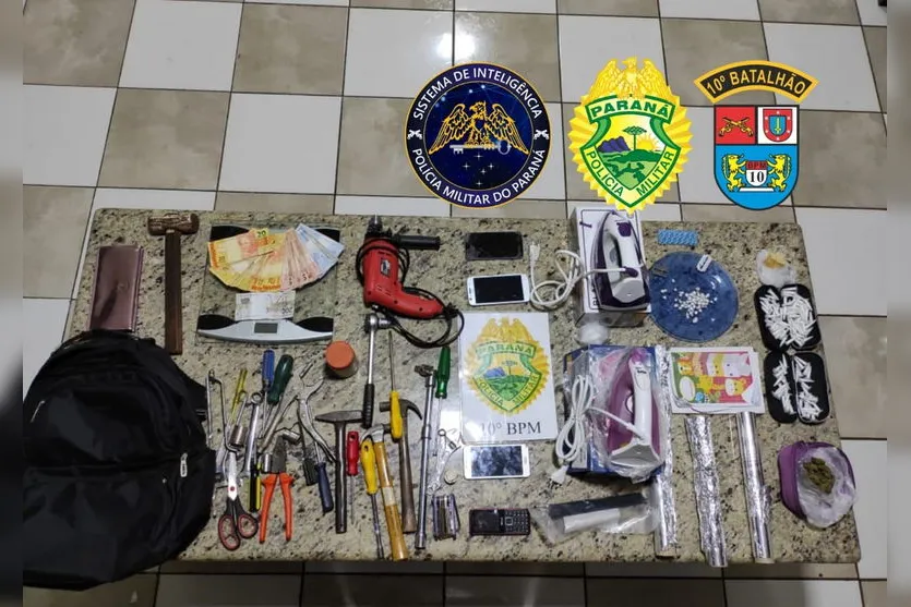 PM apreende grande quantidade de drogas no Jardim América