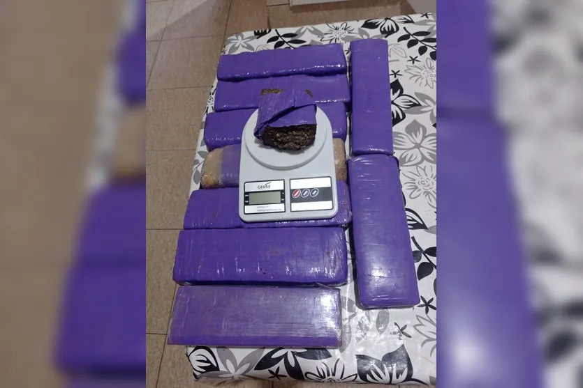 PM de Arapongas apreende mais de 6 Kg de maconha