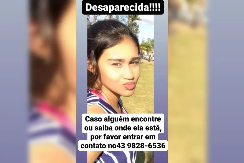 Polícia faz alerta para criança desaparecida em Arapongas