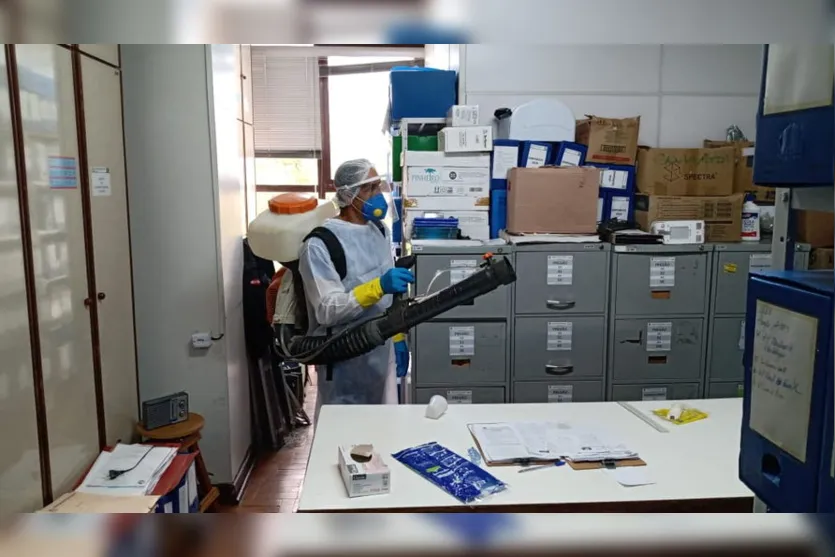 Prédio da Prefeitura de Apucarana passa por higienização