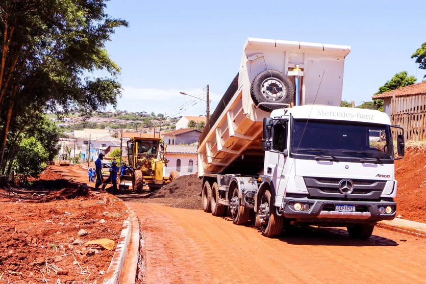 Prefeitura pavimenta ligação de bairros de Apucarana