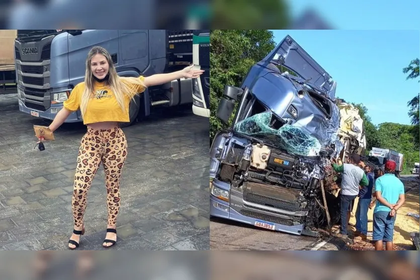 Após acidente, caminhoneira influencer pede orações