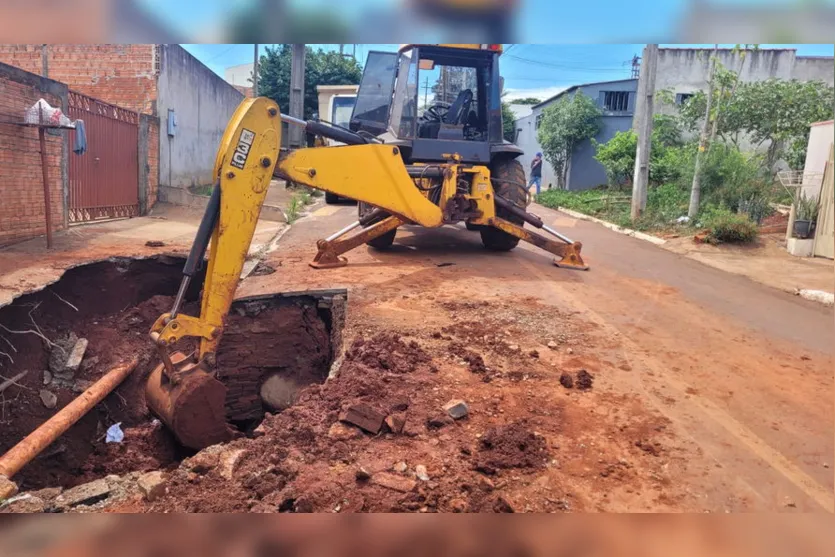 Após rompimento de adutora, Apucarana registra falta de água