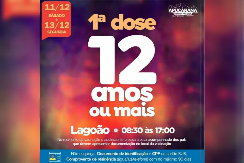 Apucarana anuncia nova etapa da vacinação contra Covid-19