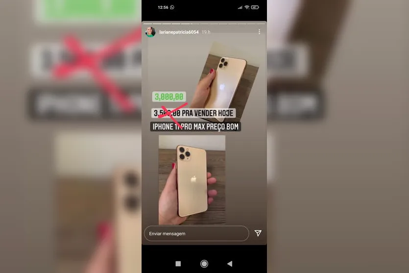 Apucaranense tem conta do Instagram invadida e sofre ameaça