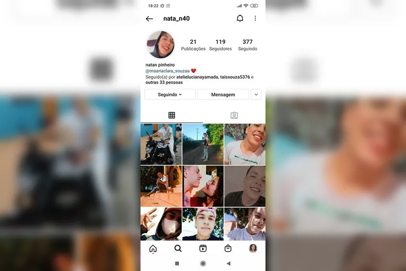 Apucaranense tem conta do Instagram invadida e sofre ameaça