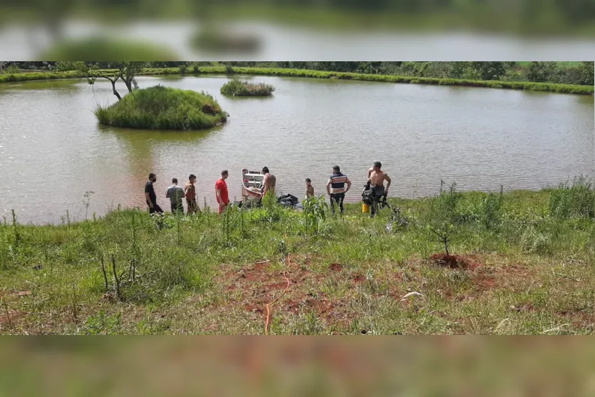 Bombeiros de Apucarana localizam corpo na 'Represa da Mina'