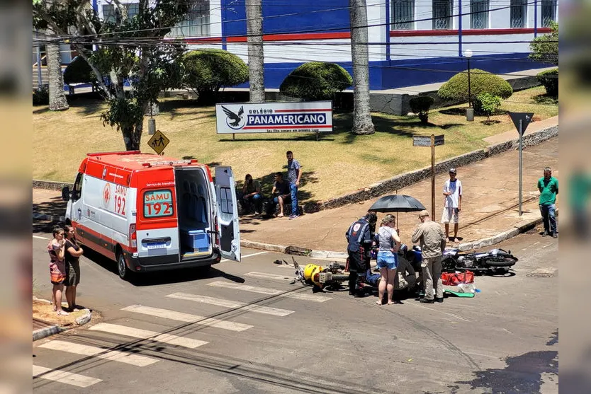 Câmera flagra colisão entre motos em Ivaiporã; veja