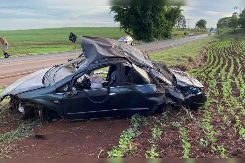  Capotamento foi na rodovia PR 369 entre São Pedro do Ivaí e o município de São João do Ivaí 