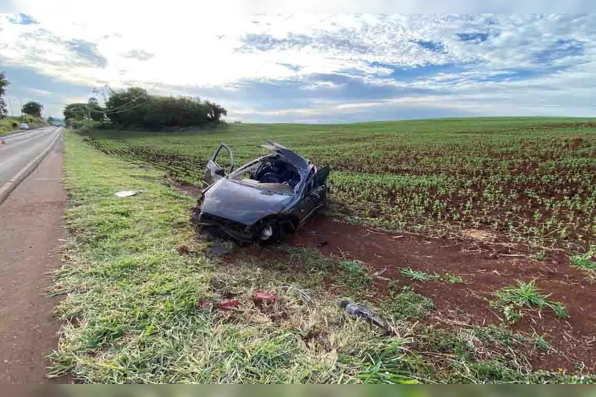  Capotamento foi na rodovia PR 369 entre São Pedro do Ivaí e o município de São João do Ivaí 