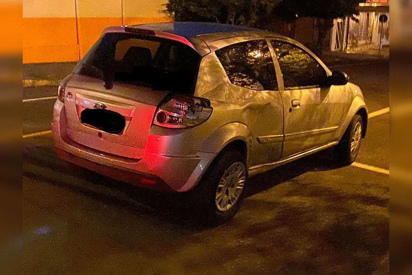 Casal fica ferido em acidente no centro de Apucarana