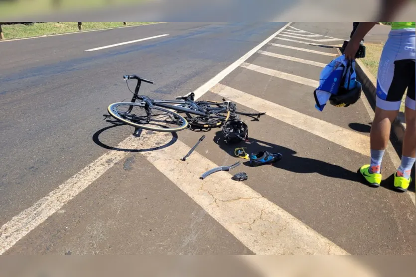 Ciclista é atropelado na BR 369 próximo à Colônia Esperança