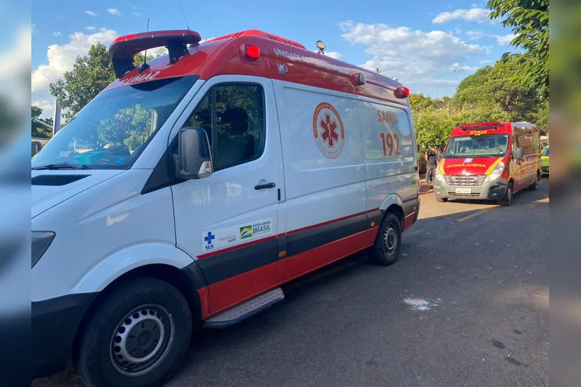 Criança e ciclista são socorridos após acidente no Pirapó