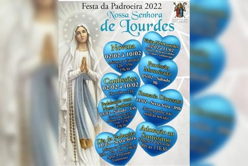 Dia da padroeira: veja a programação religiosa em Apucarana