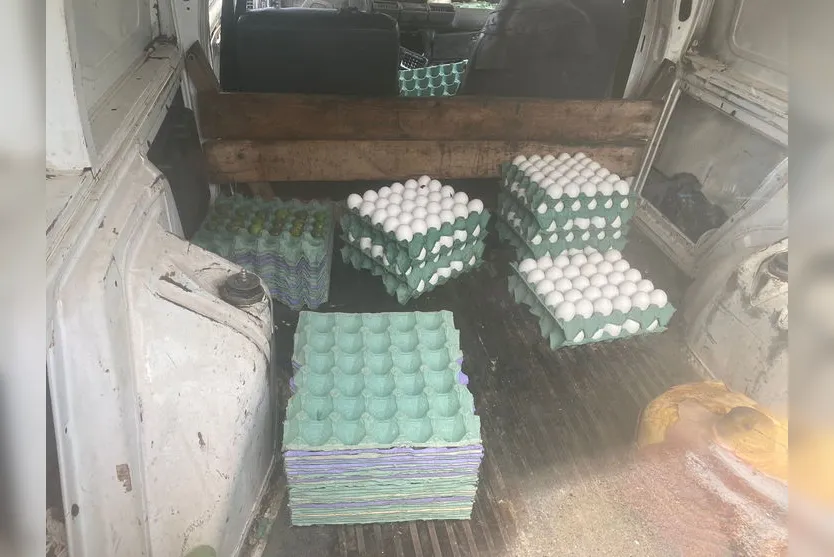 Fiorino que realizava entrega em Apucarana pega fogo