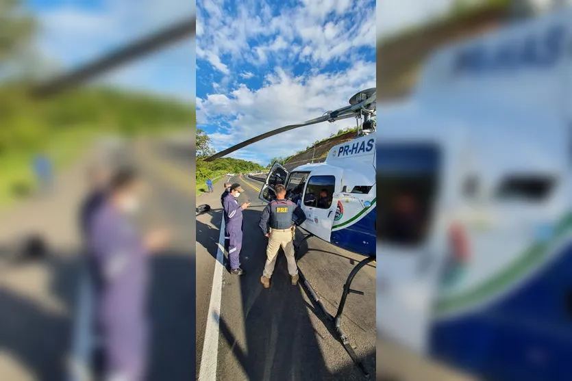 Grave acidente na BR-376 deixa motorista ferido