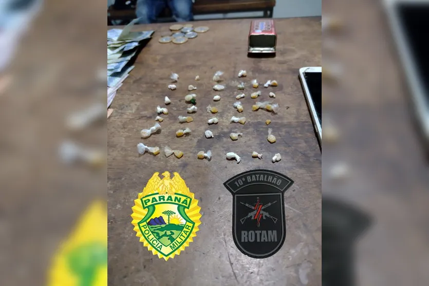 Homem conhecido pela PM é preso com crack em Apucarana