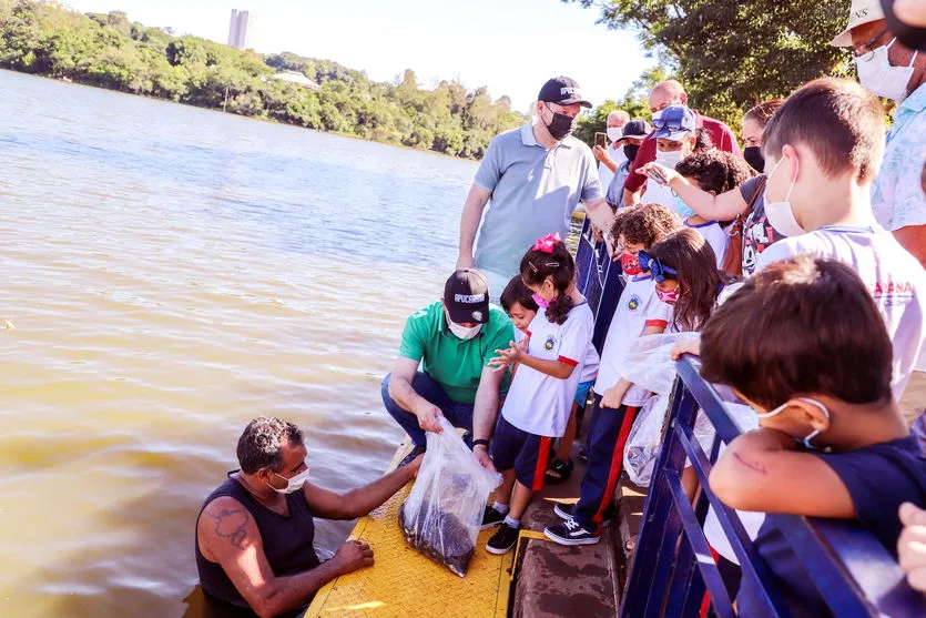 Lagos e represa de Apucarana recebem mais de 300 mil peixes