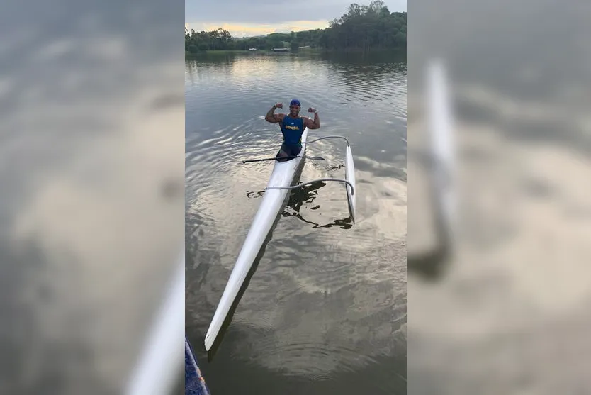 Medalhista  apucaranense realiza treinos no Lago Jaboti