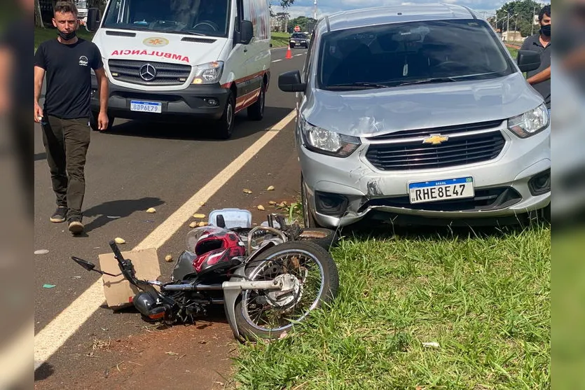 Motociclista é arrastado em acidente na BR 369 em Apucarana