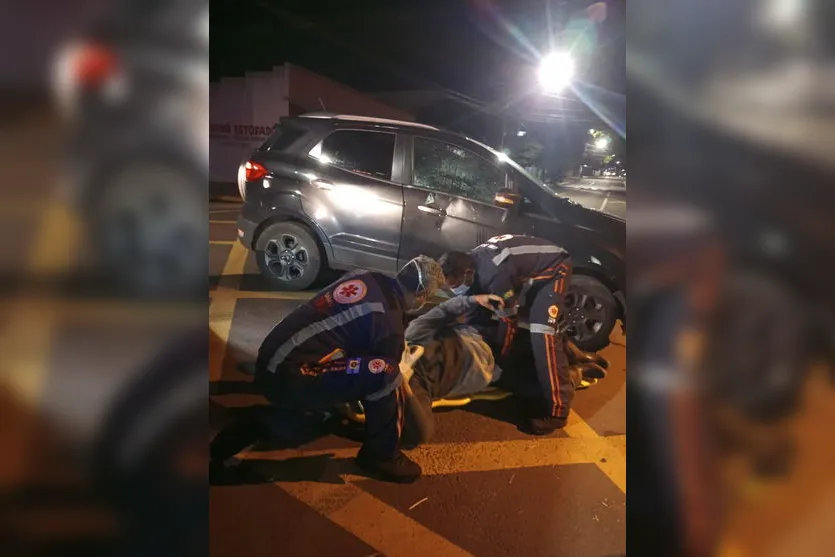 Motociclista fica ferido em acidente no Bairro da Igrejinha