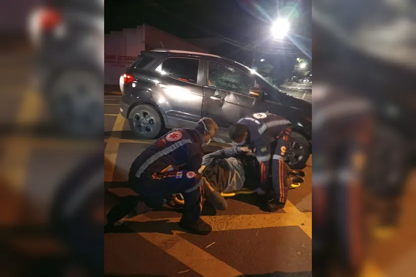 Motociclista fica ferido em acidente no Bairro da Igrejinha