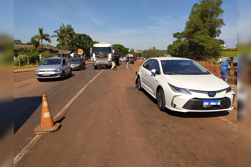 Motociclista morre após ser arrastado por carreta na BR-369