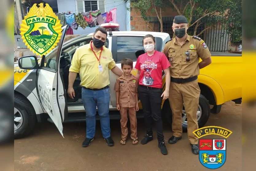 Natal: PM entrega presentes em Ivaiporã e Jardim Alegre