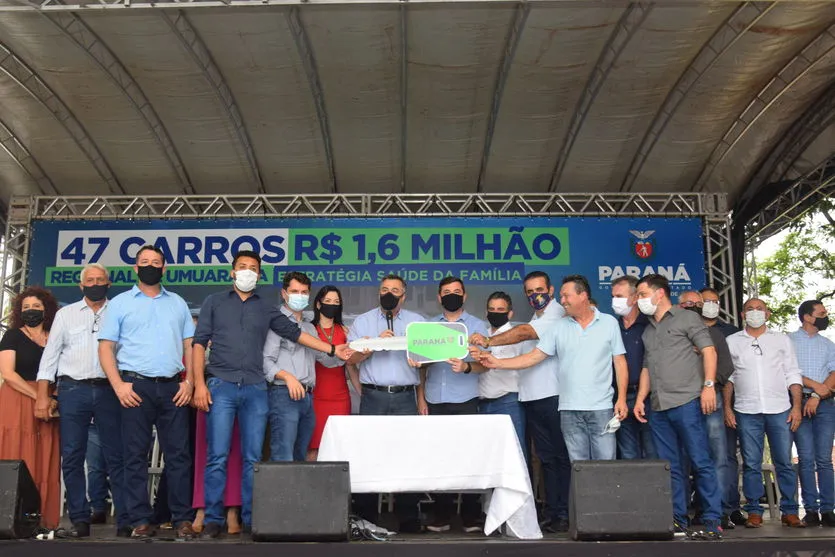 PR entrega 47 veículos para a Saúde da Região de Umuarama