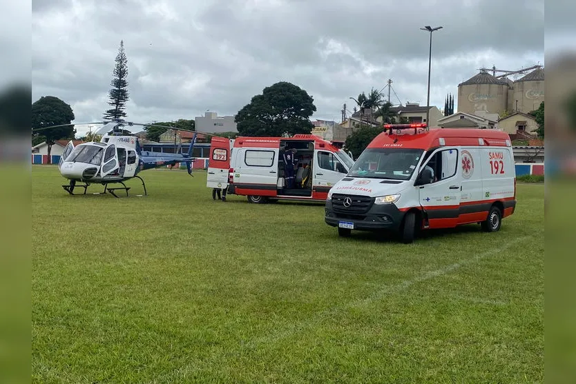 Recém-nascido de Apucarana é transferido de helicóptero