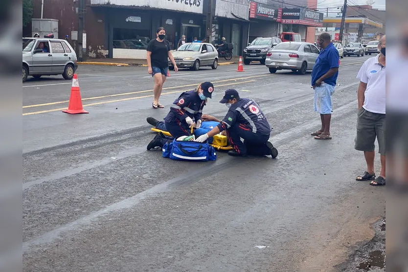 Acidente na Avenida Minas Gerais deixa homem ferido