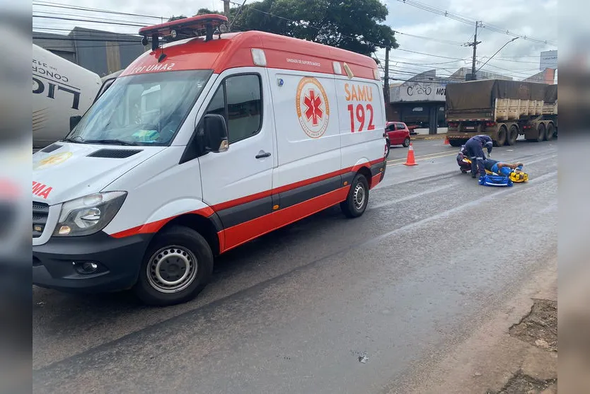 Acidente na Avenida Minas Gerais deixa homem ferido