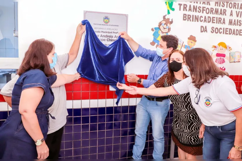 Junior da Femac entrega reforma e ampliação de CMEI