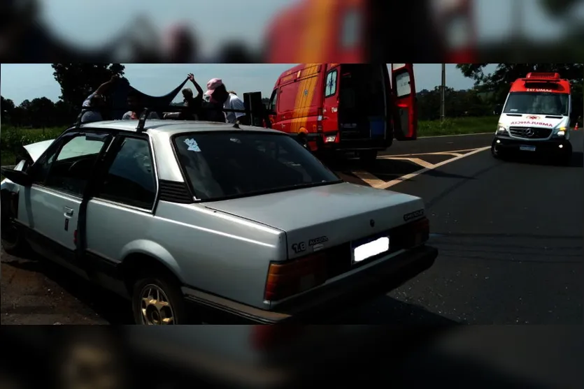 Acidente na PR- 444 mobiliza equipes do Samu e Siate