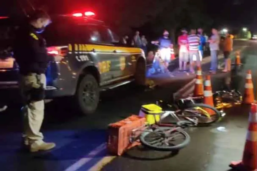 Ciclista morre atropelado em Mandaguari na BR-376