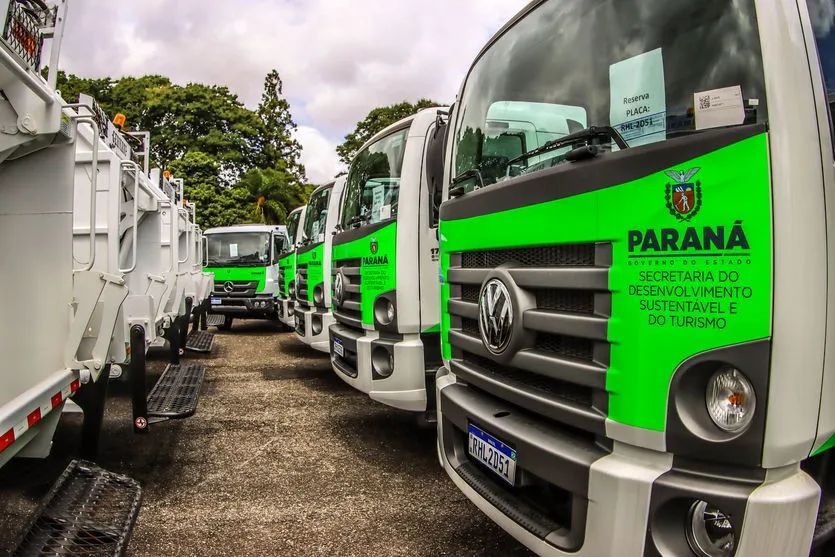  Governador Carlos Massa Ratinho Junior entrega mais 63 veículos da Patrulha Ambiental - Curitiba, 09/02/2022 