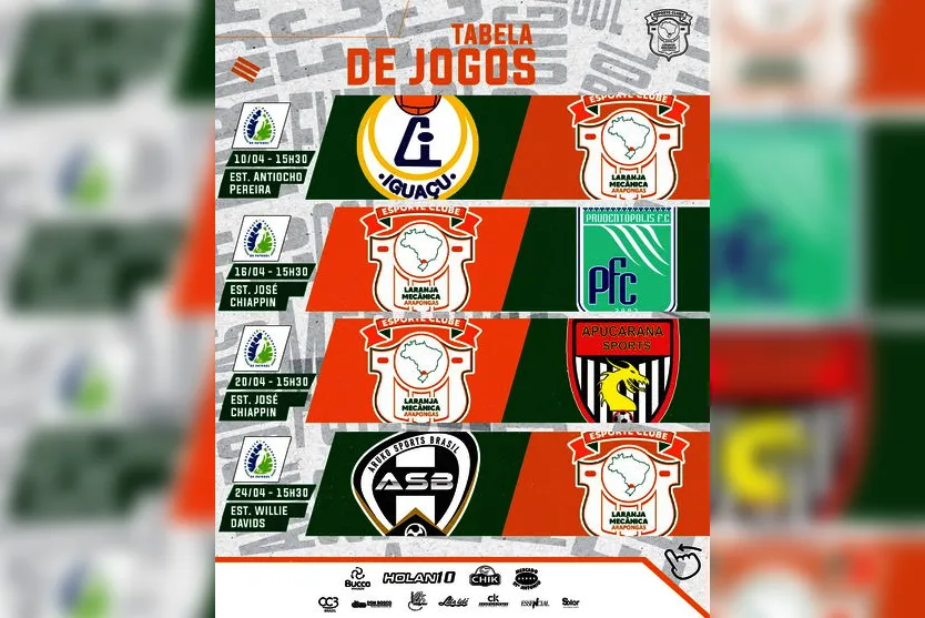 Laranja Mecânica estreia na Segunda Divisão fora de casa